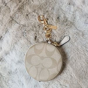 Coach round coin purse